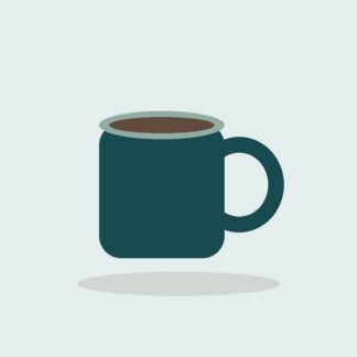 رسم توضيحي لمنتج تجريبي: كوب قهوة